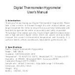 Preview for 1 page of ImicTek IMIC-ME20 User Manual