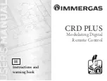 Preview for 1 page of Immergas CRD PLUS Instruction And Warning Book