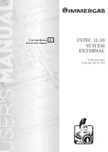 Immergas INTEC 12 System External Installation Instructions Manual preview