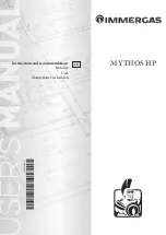 Предварительный просмотр 1 страницы Immergas MYTHOS HP Instructions And Recommendations