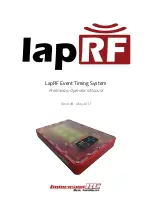 Предварительный просмотр 1 страницы Immersion RC LapRF 8-Way Event Timing Preliminary Operator'S Manual