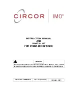 IMO 3215/525 Instruction Manual And Parts List preview