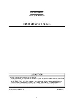 Preview for 1 page of IMO iDrive2 XKL Instruction Manual