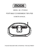 Предварительный просмотр 1 страницы iMode iMODE IP1006UK Owner'S Manual