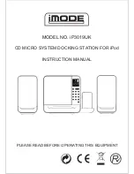 Preview for 1 page of iMode iP3019UK Instruction Manual