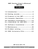 Preview for 1 page of IMP -600 Series User Manual