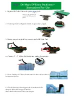 Preview for 1 page of IMP De Mayo D2 Knee Positioner Instructions For Use Manual