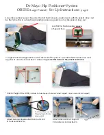 Предварительный просмотр 2 страницы IMP De Mayo Hip Positioner System
OBESE Setup Instructions