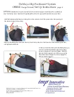 Предварительный просмотр 4 страницы IMP De Mayo Hip Positioner System
OBESE Setup Instructions