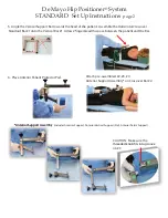 Preview for 2 page of IMP De Mayo Hip Positioner System STANDARD Setup Instructions