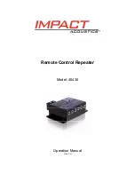 Impact Acoustics 40430 Operation Manual preview