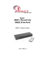 Impact Acoustics 40921 User Manual preview