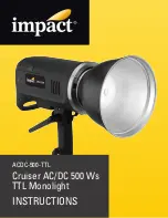 impact Cruiser TTL-500 Instructions Manual предпросмотр