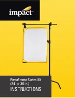 Предварительный просмотр 1 страницы impact PortaFrame Instructions Manual