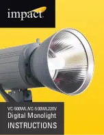 Предварительный просмотр 1 страницы impact VC-500WL Instructions Manual