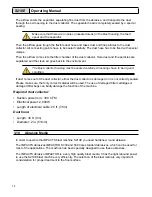 Предварительный просмотр 16 страницы Impacts S210E Operating Manual