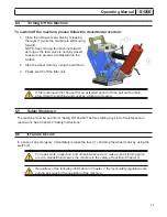 Предварительный просмотр 23 страницы Impacts STREAMER S125E Operating Manual