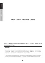 Preview for 2 page of Impecca Courant KEC176ST User Manual