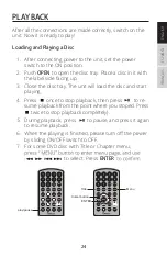 Предварительный просмотр 24 страницы Impecca DVPDS-722 User Manual