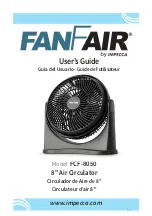 Preview for 1 page of Impecca FanFair FCF-8050 User Manual