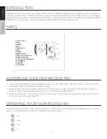 Preview for 4 page of Impecca FANFAIR FDF-1212 User Manual