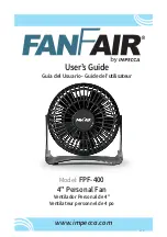 Impecca FANFAIR FPF-400 User Manual preview