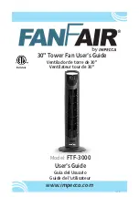 Impecca FANFAIR FTF-3000 User Manual preview