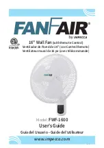 Preview for 1 page of Impecca FANFAIR FWF-1600 User Manual