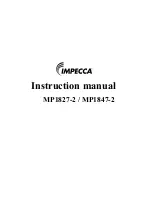 Impecca MP1827-2 Instruction Manual preview