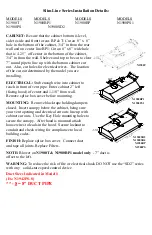 Предварительный просмотр 3 страницы Imperial Cal Products Select 10 1900PS-10 Installation Instructions & Warranty Information