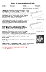 Preview for 4 page of Imperial Kitchen Ventilation 1900PS-10 Installation Instructions & Warranty Information