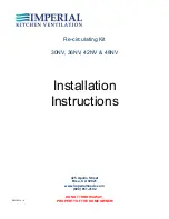 Imperial Kitchen Ventilation 30NV Installation Instructions preview