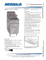 Imperial Range IFS-75 Specification preview