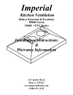 Предварительный просмотр 1 страницы Imperial 1900D Series Installation Instructions Manual