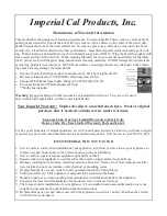 Предварительный просмотр 5 страницы Imperial 1900T-10 Installation Instructions & Warranty Information