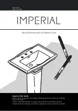 Preview for 12 page of Imperial Bracket Mounted Basin Installation Manual