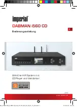 Imperial DABMAN i560 CD Manual предпросмотр