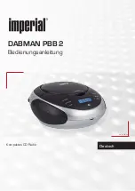 Imperial DABMAN PBB 2 Operating Manual preview