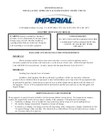 Предварительный просмотр 1 страницы Imperial IR-10-E Owner'S Manual