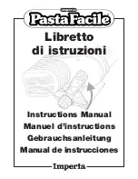 Предварительный просмотр 1 страницы Imperial PastaFacile Instruction Manual