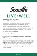 Imperial Scoville Live Well Care And Use Instructions preview