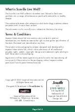 Preview for 4 page of Imperial Scoville Live Well Care And Use Instructions