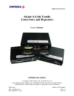 Imperx Adapt-A-Link Family User Manual предпросмотр