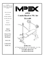 Preview for 1 page of Impex APEX TSA-499 Owner'S Manual