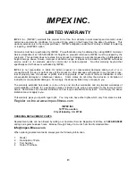 Preview for 14 page of Impex APEX TSA-499 Owner'S Manual