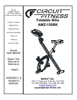 Impex CIRCUIT FITNESS AMZ-150BK Assembly & Owners Manual preview