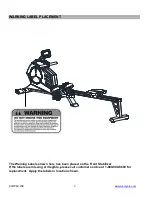 Preview for 4 page of Impex Circuit Fitness AMZ-986RW Assembly & Owners Manual