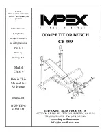 Предварительный просмотр 1 страницы Impex COMPETITOR CB-359 Owner'S Manual