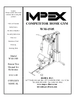Impex COMPETITOR WM-1505 Owner'S Manual preview