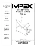 Impex COMPETITOR WM-356 Owner'S Manual preview